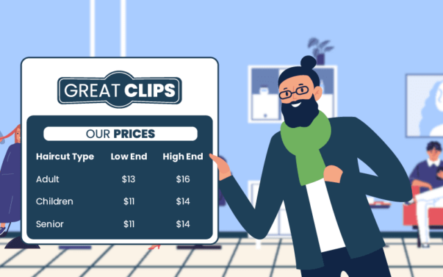 great clips prices for seniors