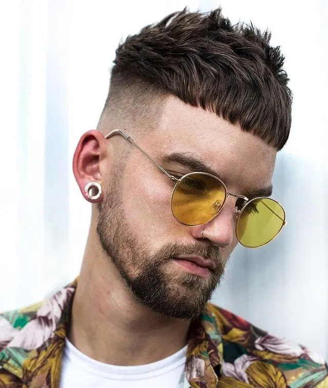 Edgy Bowl mens haircut on Instagram