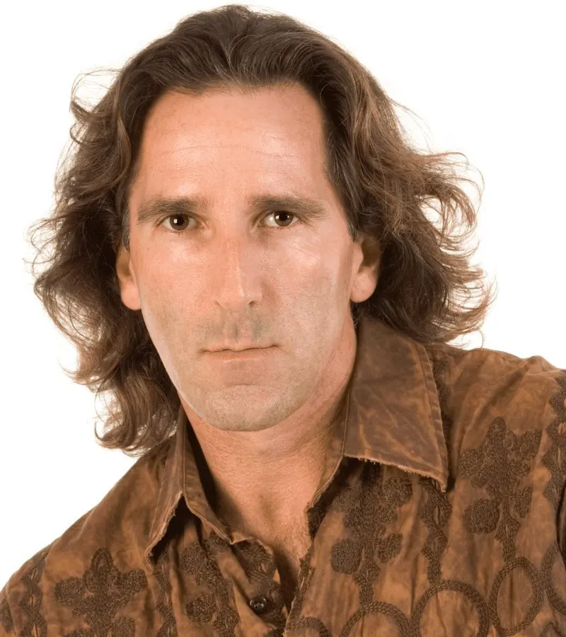 For a piece on bad haircuts, one featuring an aging rocker on a guy in a dark brown leather shirt