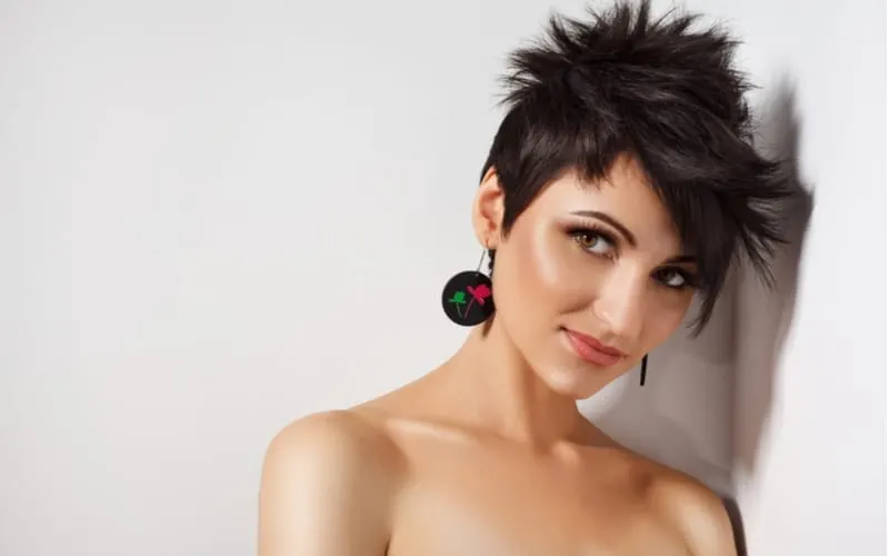 Beautiful Woman with a healthy short haircut