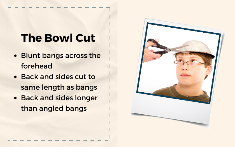 The Bowl Cut depicted in a graphic with an explanation of what it is