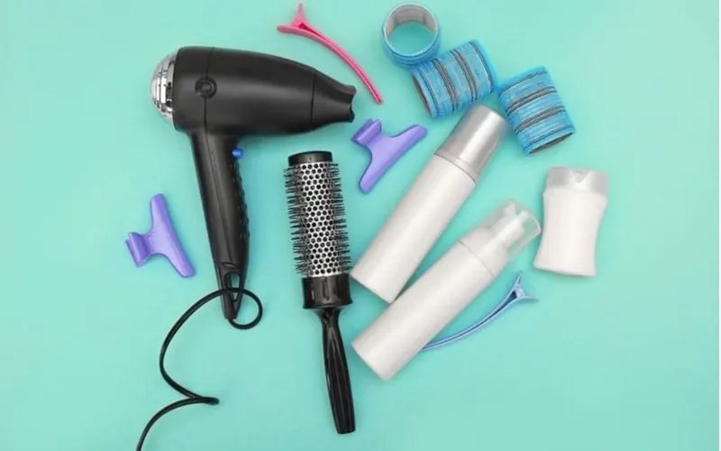 Lots of hair dryer attachments found on the best hairdryers in a layflat photo