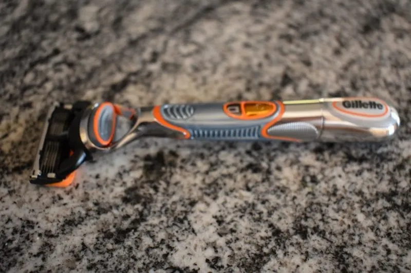 Close up of the Gillette Fusion 5, one of our favorite disposable head shavers