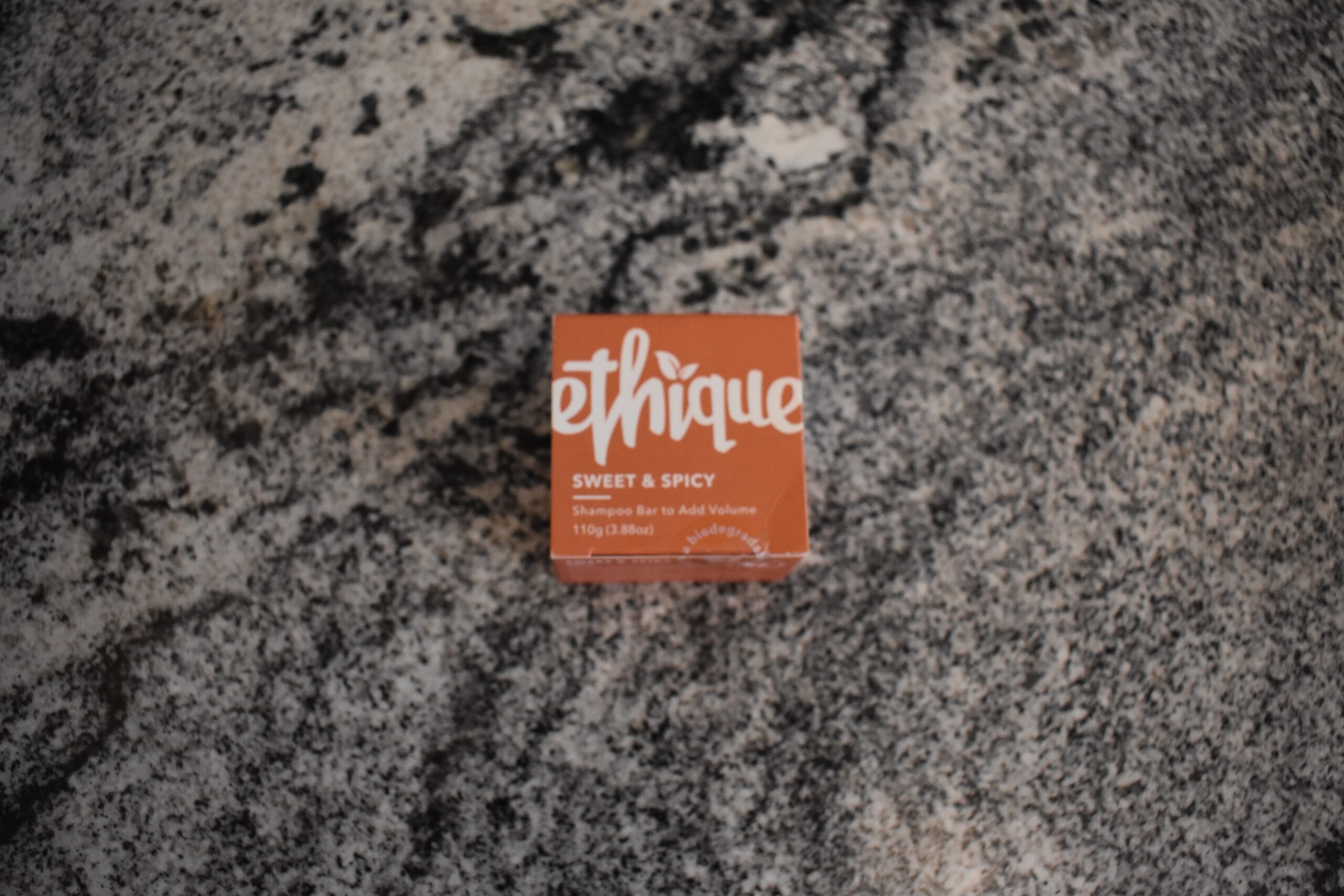 The ethique shampoo bar (one of the best shampoos) on my counter