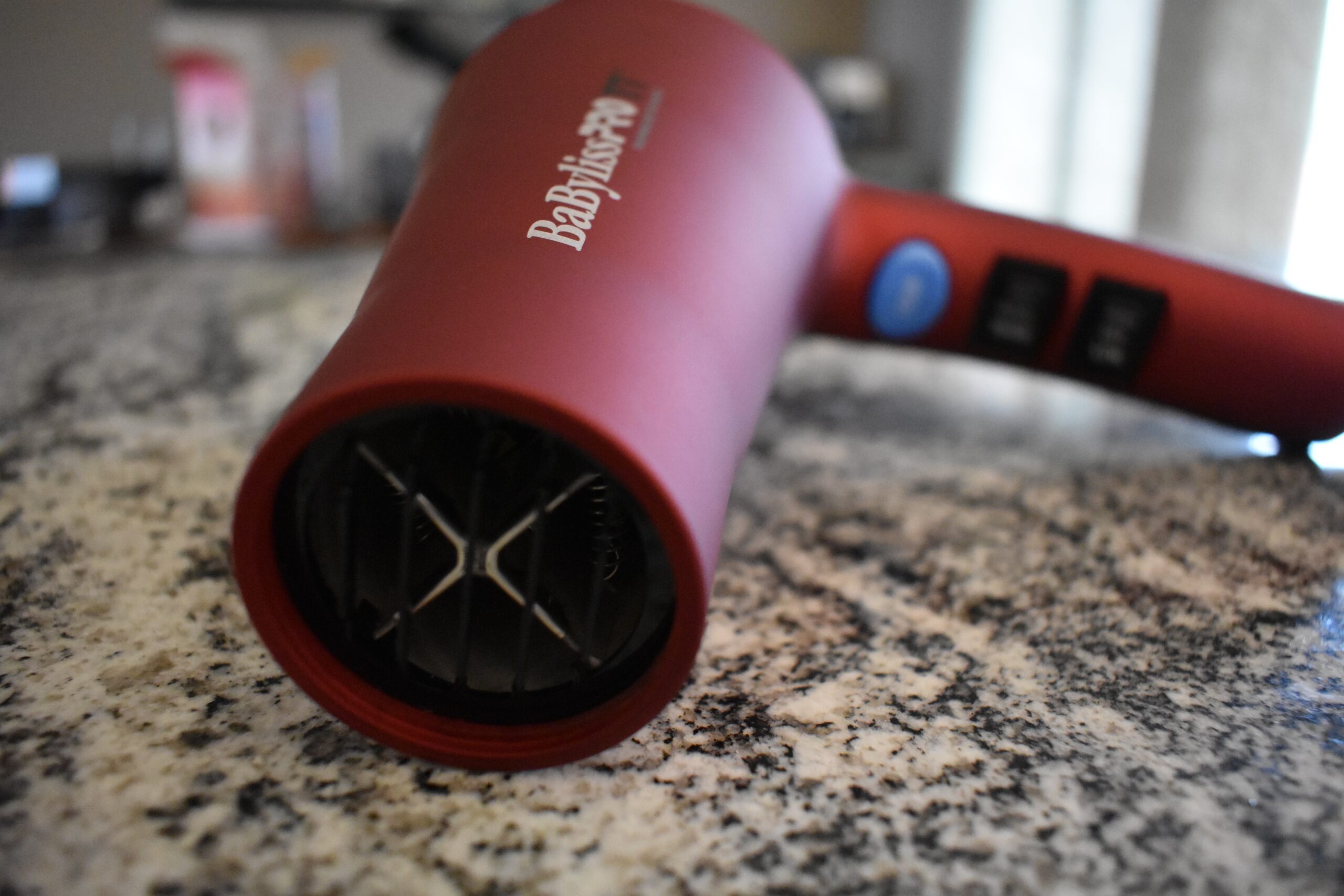 The front of the Babyliss Pro TT hair dryer