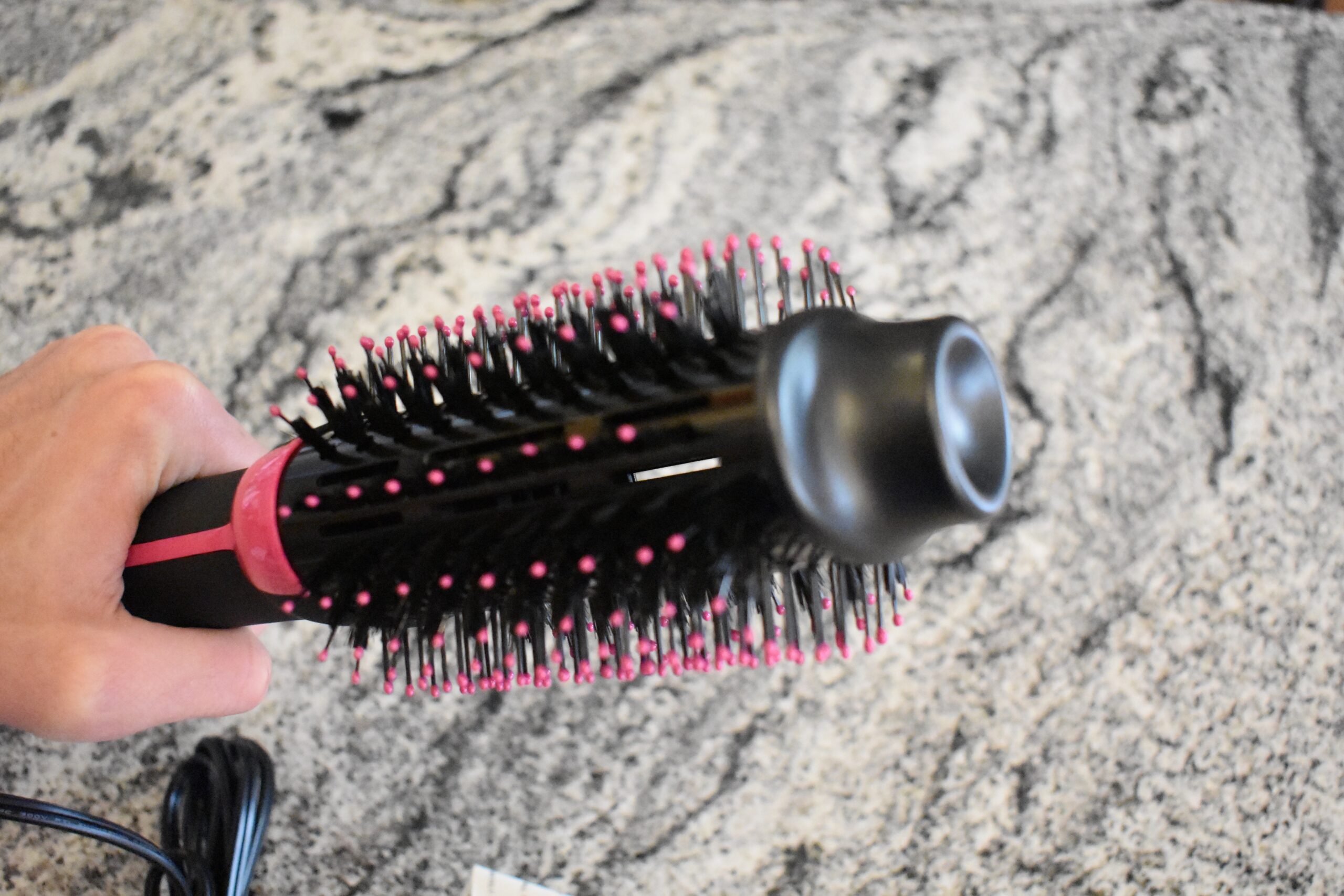 Close-up of the bristles on the Revlon Power styler