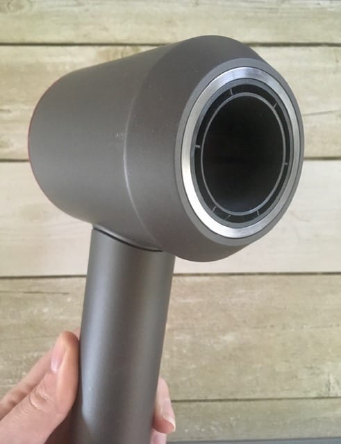 Close-up of the Dyson Hair Dryer for a hands-on review to answer the question is the dyson hair dryer worth it