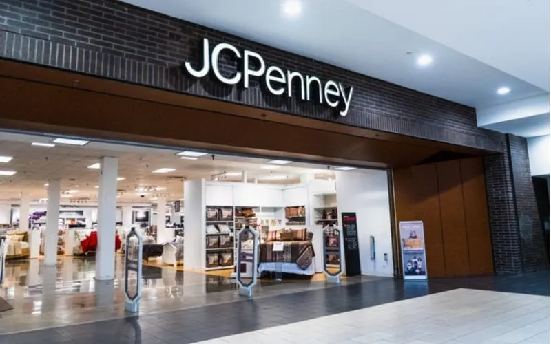 Close up of a JcPenney store entrance for a piece on average JCPenney prices