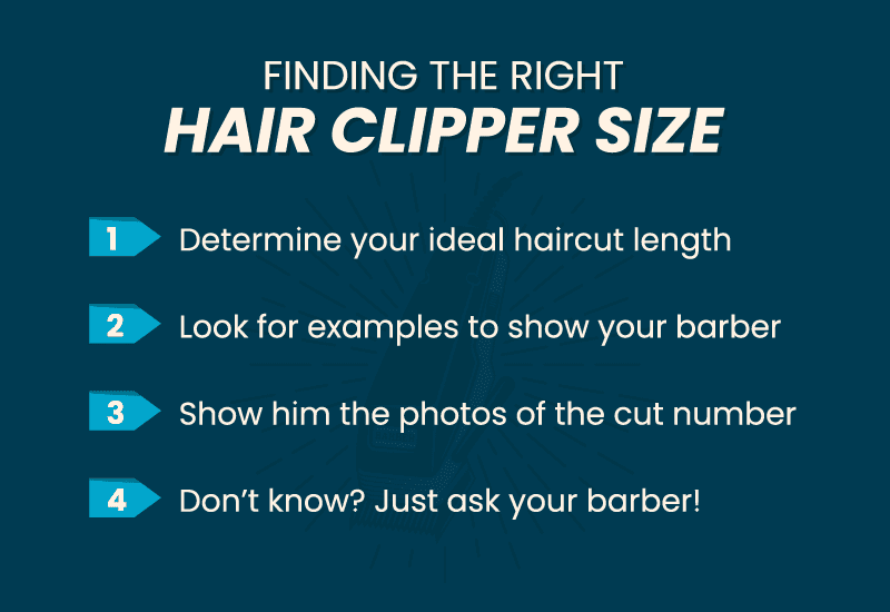 Finding the right hair clipper size graphic
