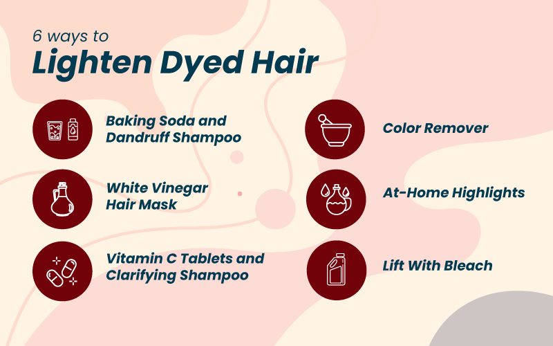 6 ways to lighten dyed hair