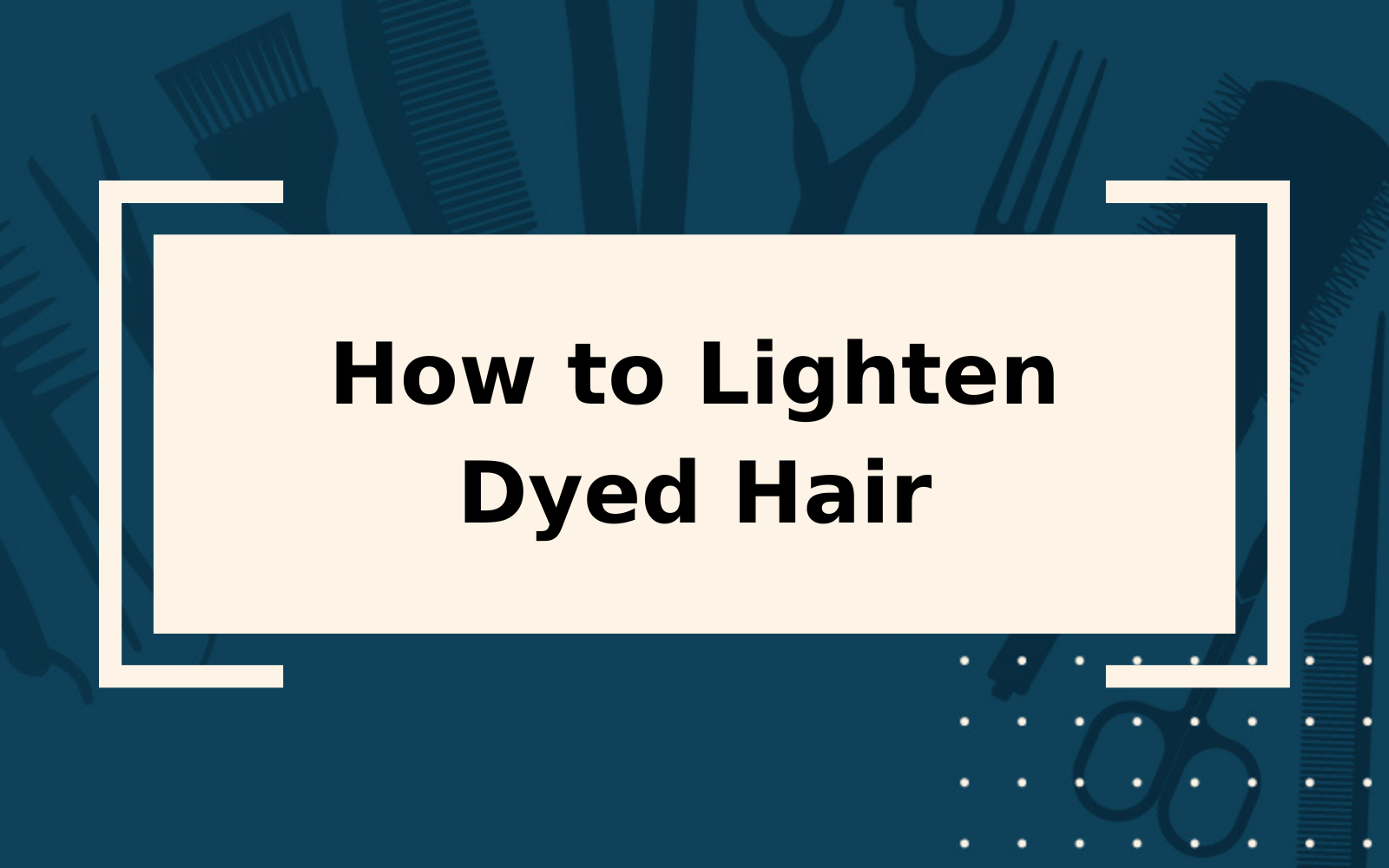 How to Lighten Dyed Hair | This Will Save Your Hair!