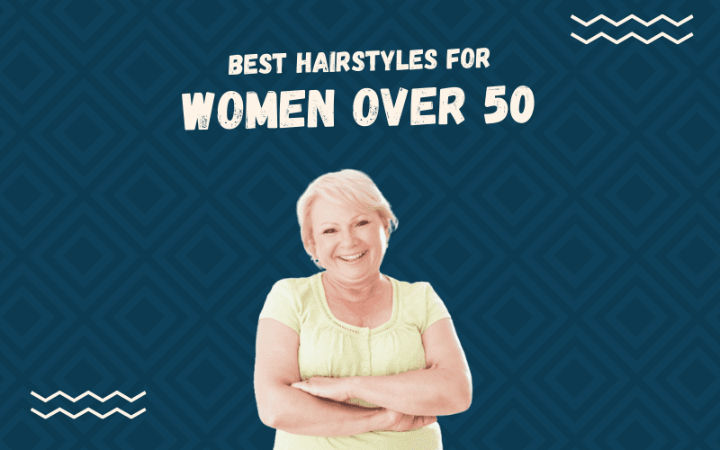 Image titled Best Hairstyles for Women Over 50 and featuring an older woman in her 50s tilting her head and smiling