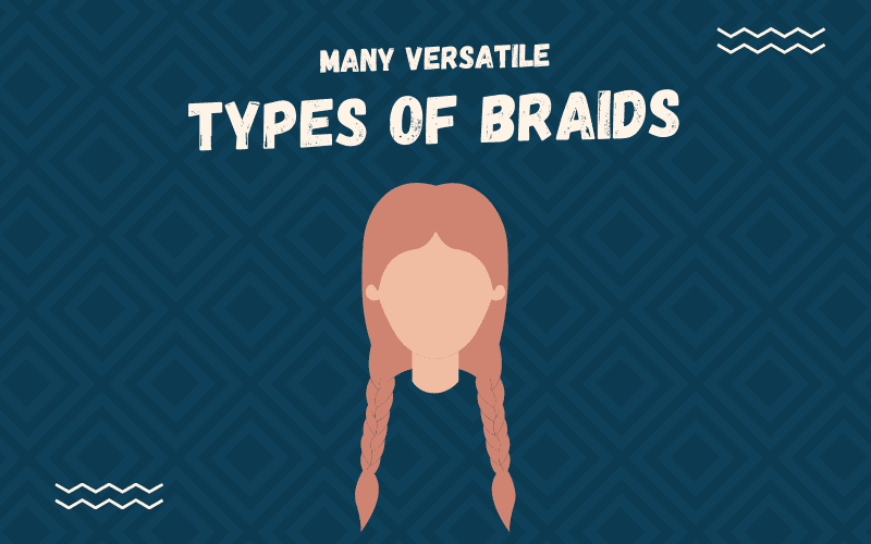 Image titled Many Versatile Types of Braids featuring a cartoon image of a woman with this style