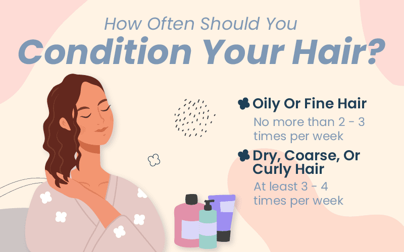How often should you condition your hair summary graphic