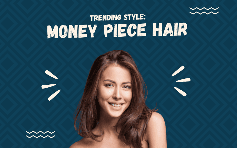 Image titled Trending Style Money Piece Hair with an image of a women with this trend