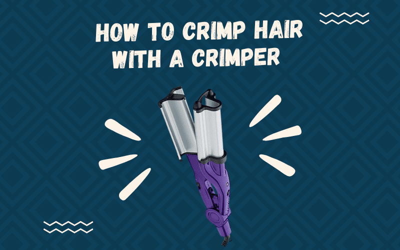 Image titled how to crimp hair with a crimper featuring such a hot styling tool against a blue background