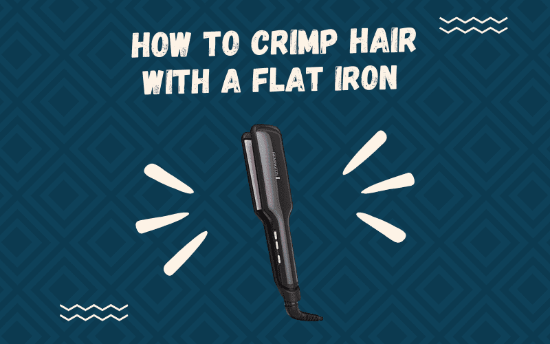 Image titled how to crimp hair with a flat iron featuring this hot styling tool against a blue background