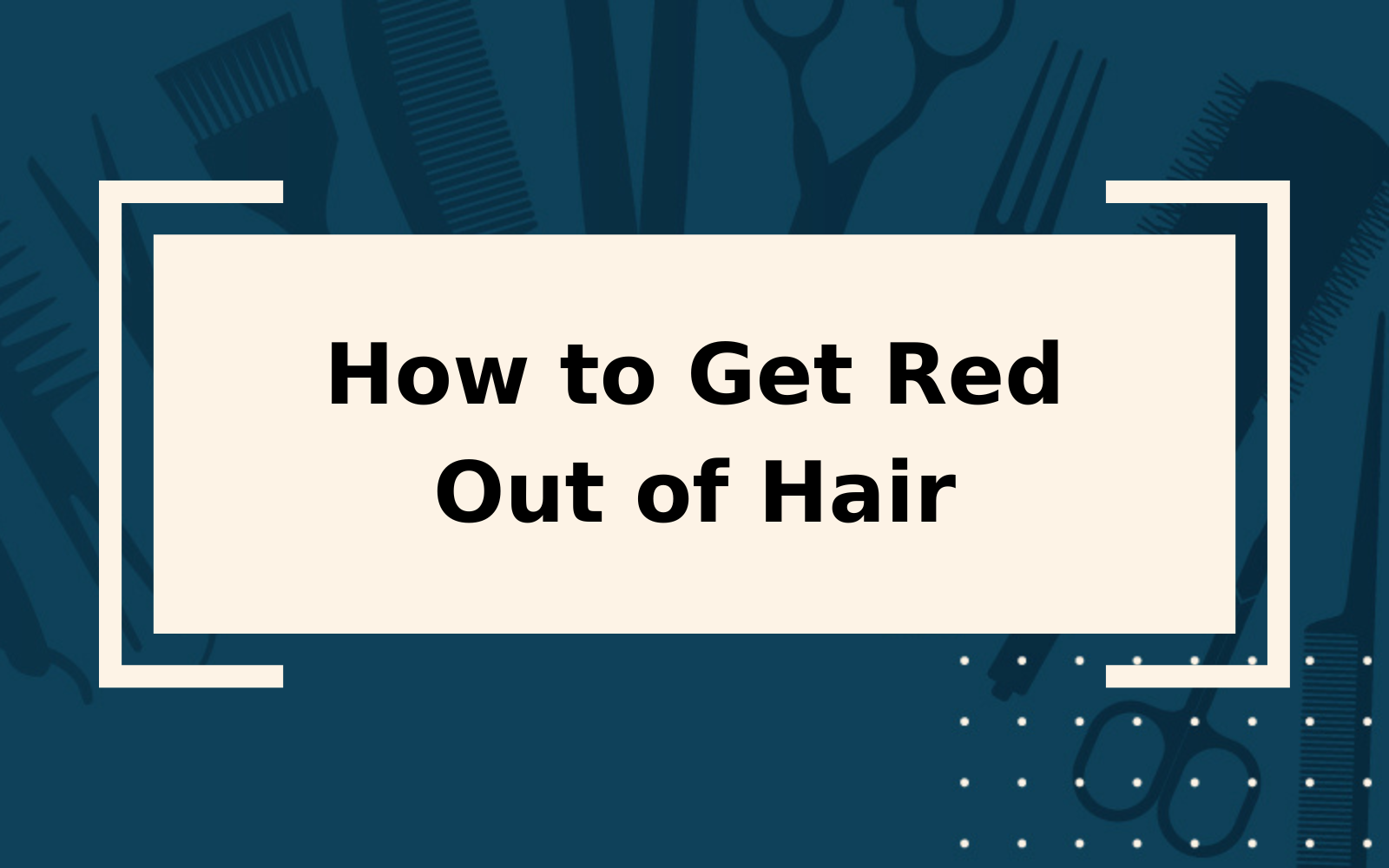 How To Get Red Hair Dye Off White Counter