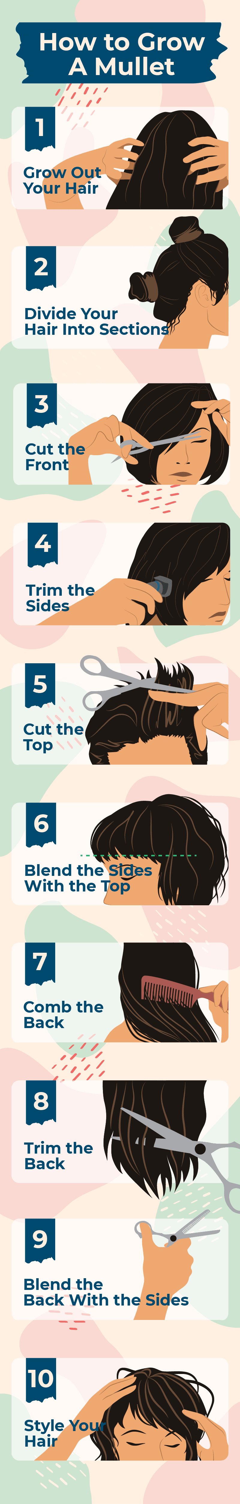 How to Grow a Mullet Infographic Image