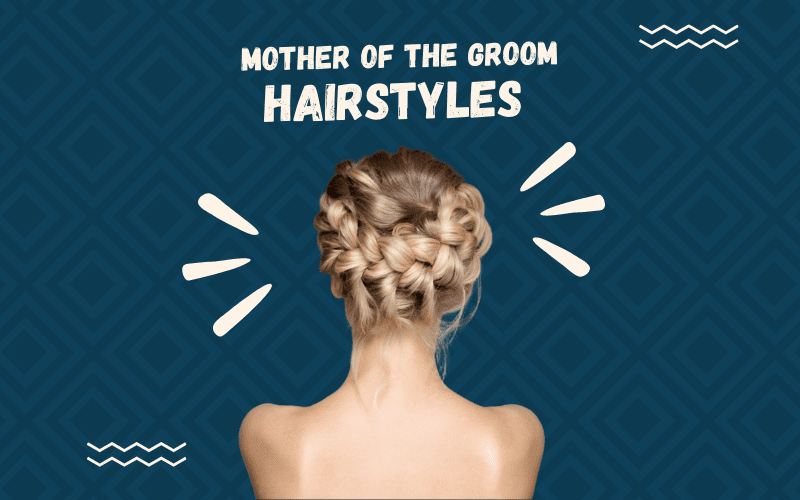 Image titled Mother of the Groom Hairstyles featuring a cutout of the back of a woman wearing a fancy braided style