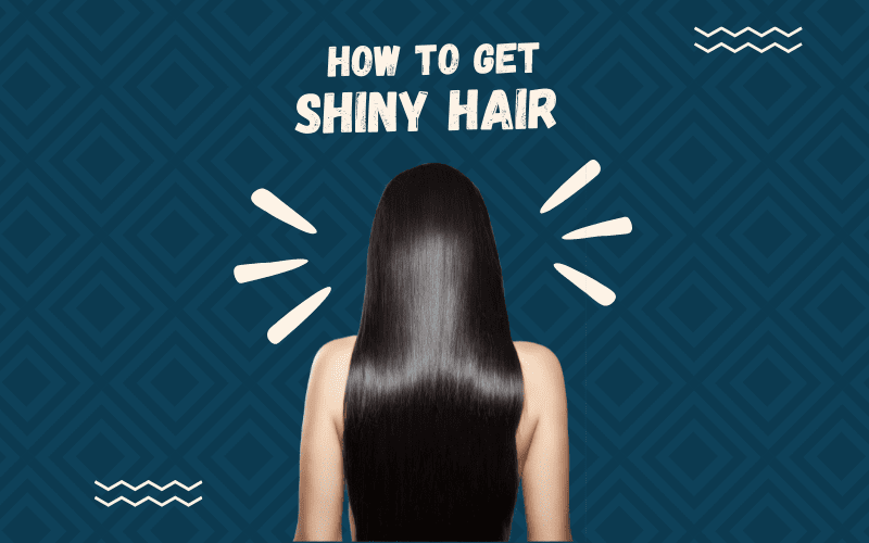 Image titled how to get shiny hair featuring a woman looking away from the camera with ridiculously shiny hair