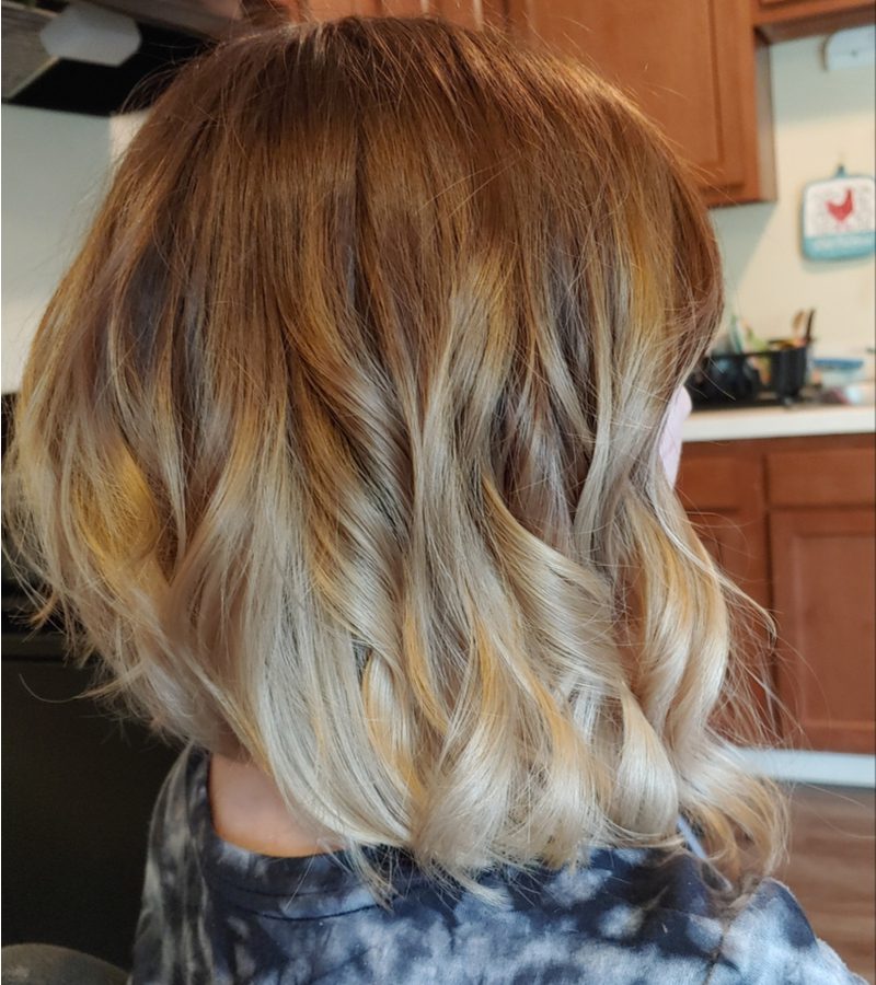 Inverted Curly Bob With Spiral Curls