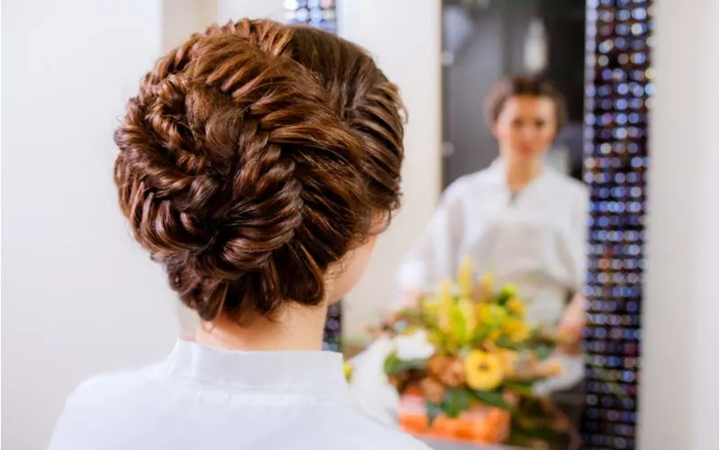 Classic crimped mother of the groom hairstyle