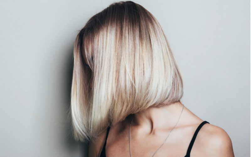 Long One-Length Bob Hairstyle With an Undercut 