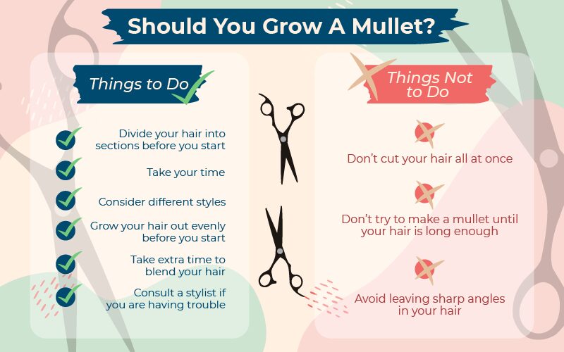 Should you grow a mullet graphic showing things to do and thing not to do when growing one