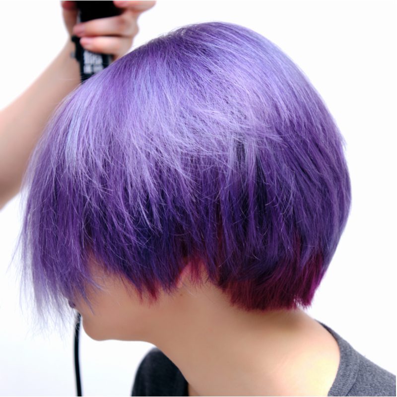 Ultraviolet Mulberry Hair With Auburn Underdye