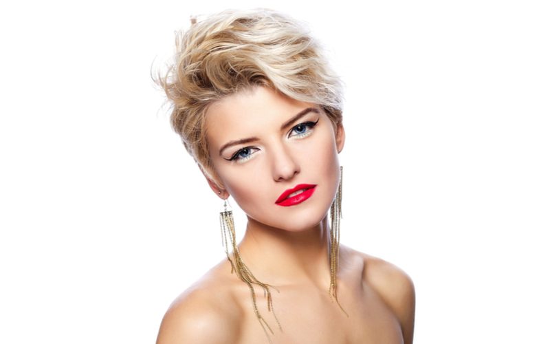 Long Top Styled-Up Pixie, a great haircut for women with round faces