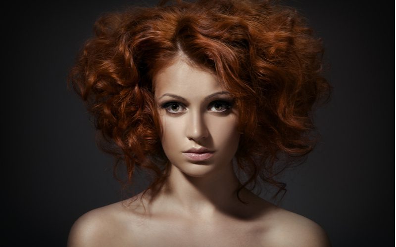 Ruddy Copper Auburn hair on a woman with fair skin