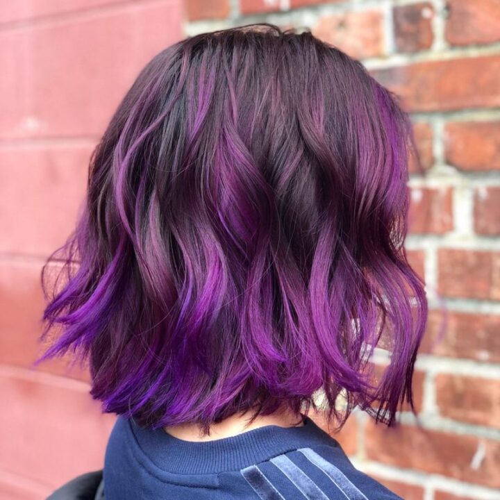 10 Edgy Black and Purple Hairstyles for 2023