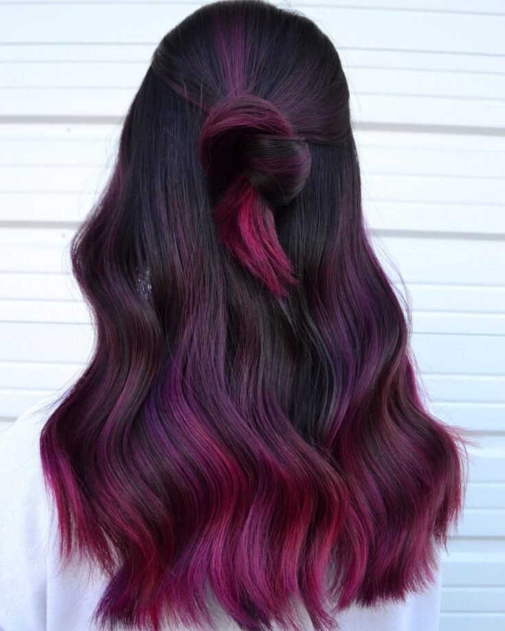 10 Edgy Black and Purple Hairstyles for 2023