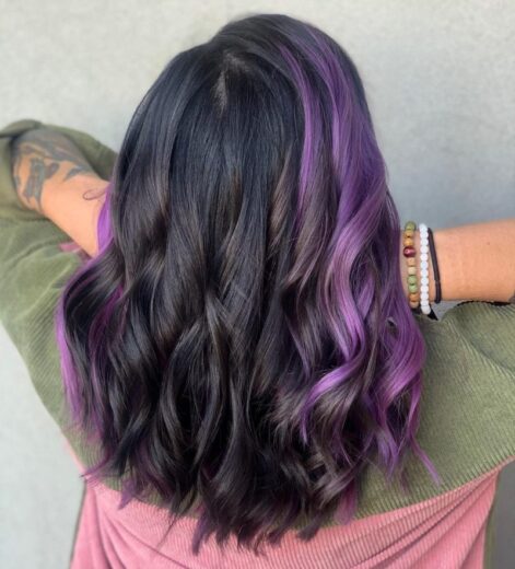 10 Edgy Black and Purple Hairstyles for 2023