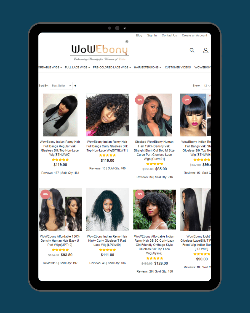 The Best Online Selection of Wigs. Period.
