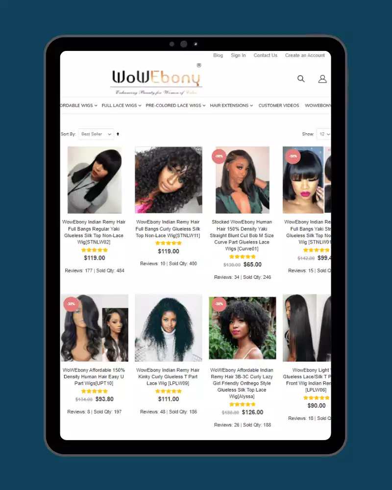 The Best Online Selection of Wigs. Period.