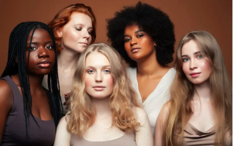 Various types of women with various types of hair for a piece on what hair color lasts the longest