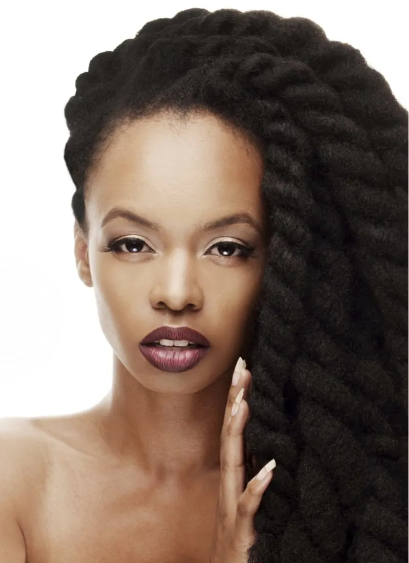 Jumbo Senegalese Twists braids for black women