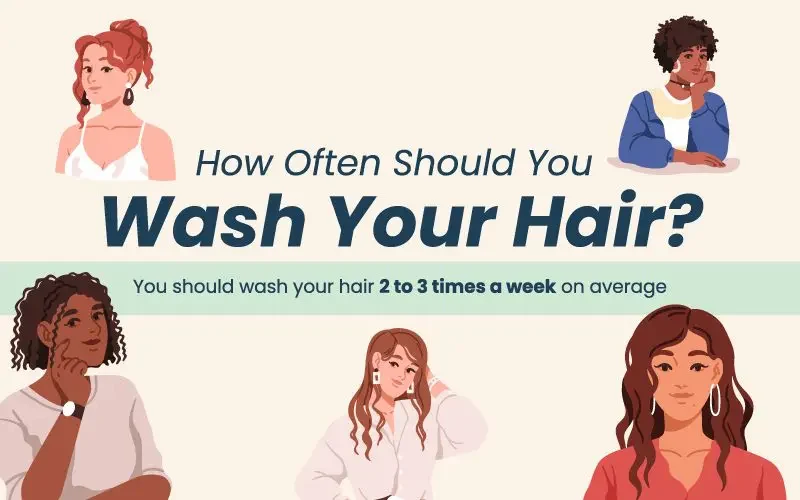 How often should you wash your hair graphic