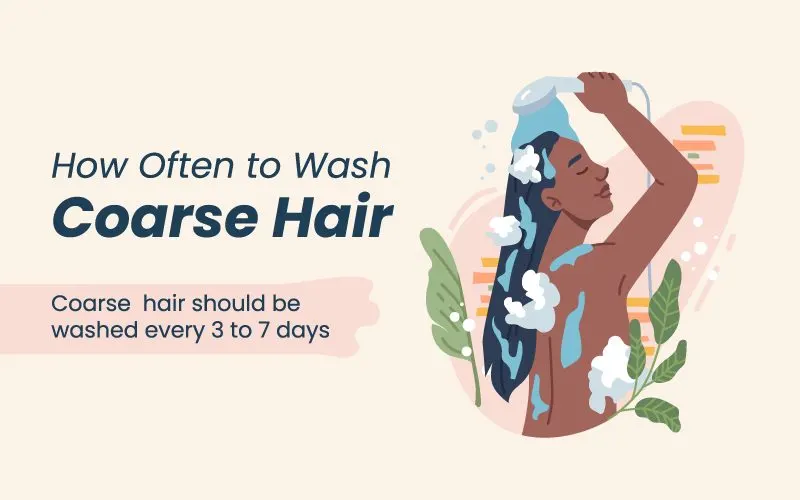 How often to wash coarse hair graphic