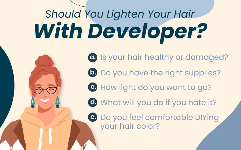 Image titled should you lighten your hair with developer?