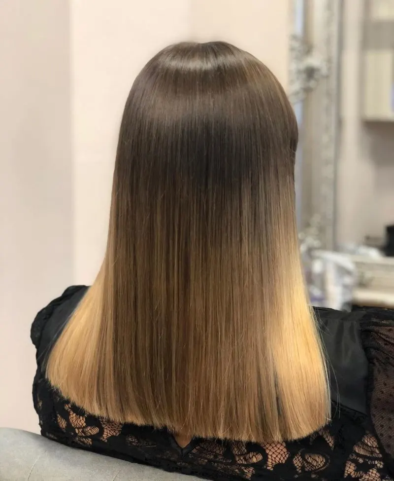 Blonde Sides Brown hair with blonde highlights