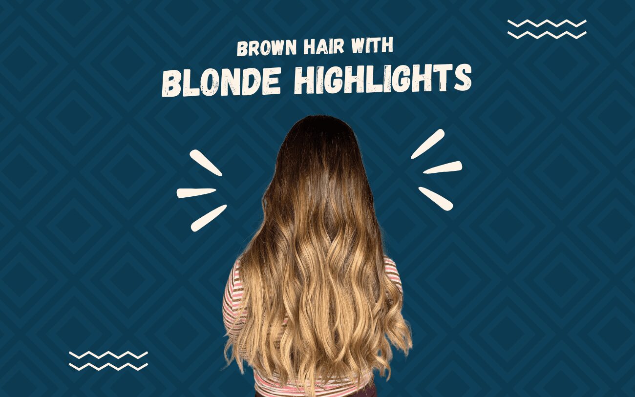 Brown Hair With Blonde Highlights Graphic
