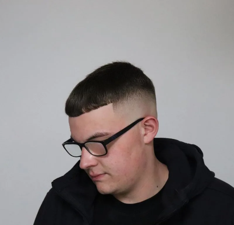 Cropped Fade Military Haircut