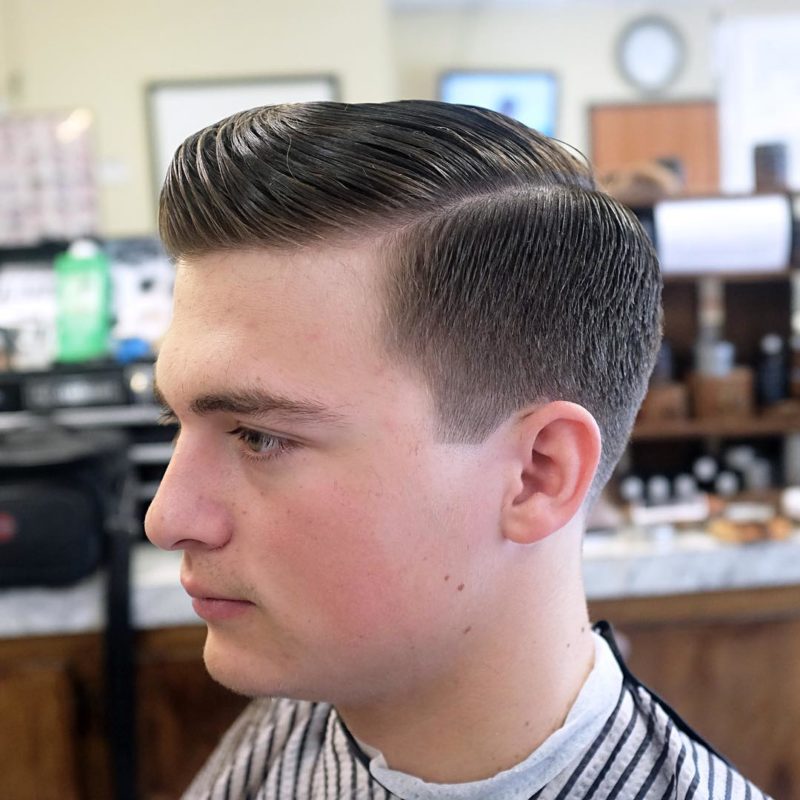 Vintage Dapper Businessman Style Haircut for men
