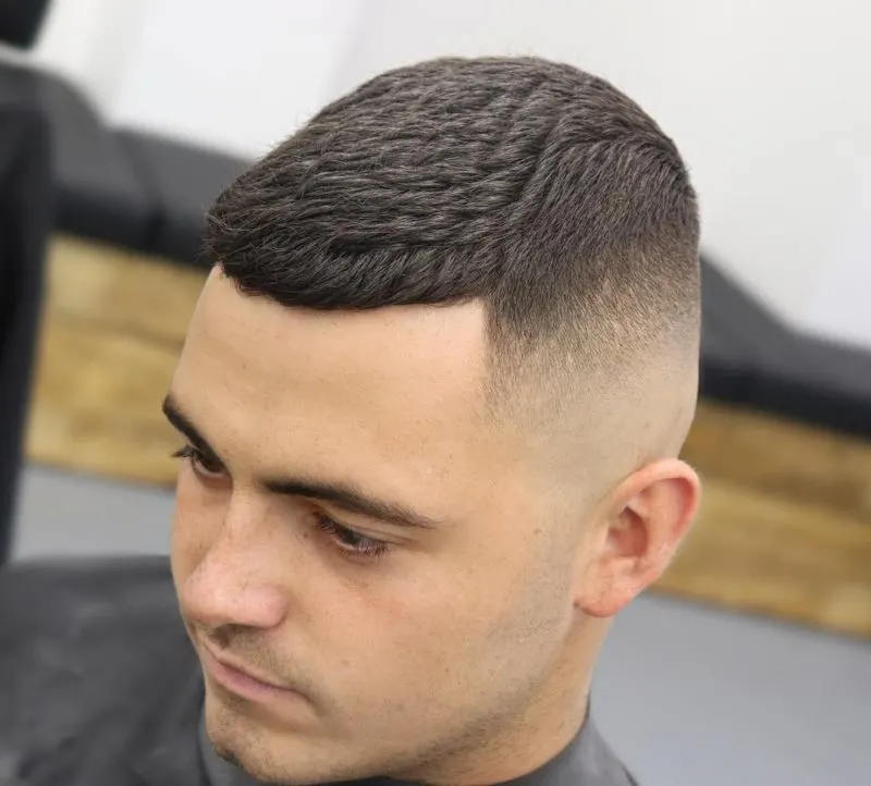Extra texture high and tight hairstyle