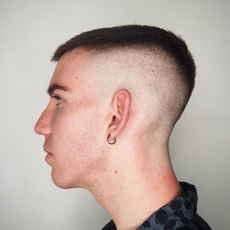 High and tight haircut named High and Loose on a guy with an earring