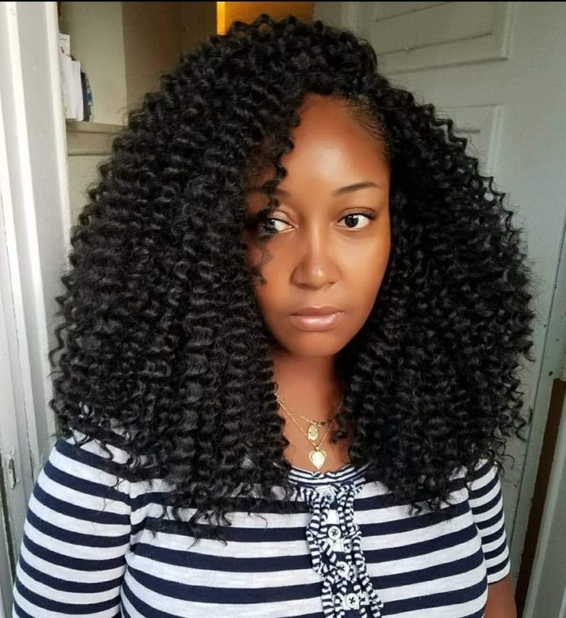 Relaxed Braids crochet hairstyle