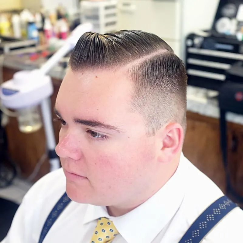 Vintage Slick and Tight Men's Hairstyle
